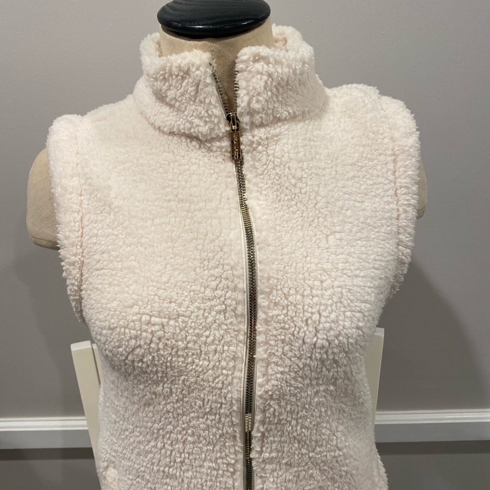 Calvin Klein Cream Sherpa Vest - Size S - Worn Twice